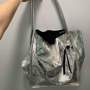 Proenza Schouler silver bag